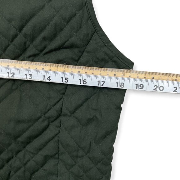 Talbots Olive Green Quilted Horse Riding Equestrian Vest Jacket Petites 0 - Picture 6 of 9